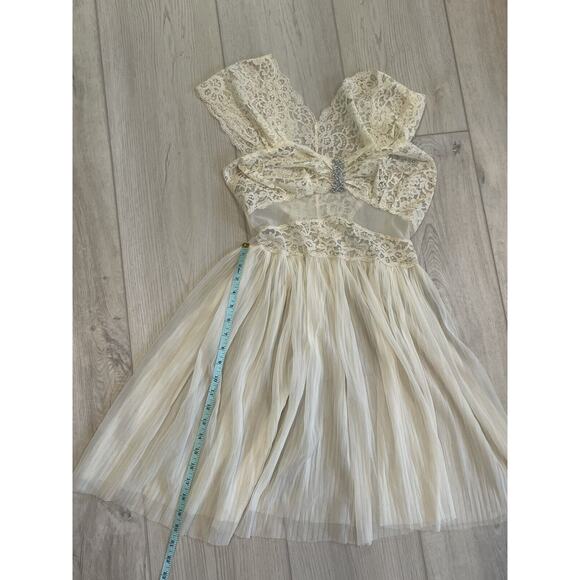 VINTAGE Michelene Nightgown SMALL Grunge Cottagecore Lingerie fairy bebe - Picture 14 of 16